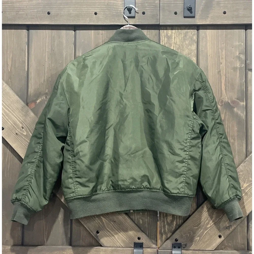 Northern Explosion NXP GST F-14 Operator Green Flight Bomber Jacket MA-1‎ Size M